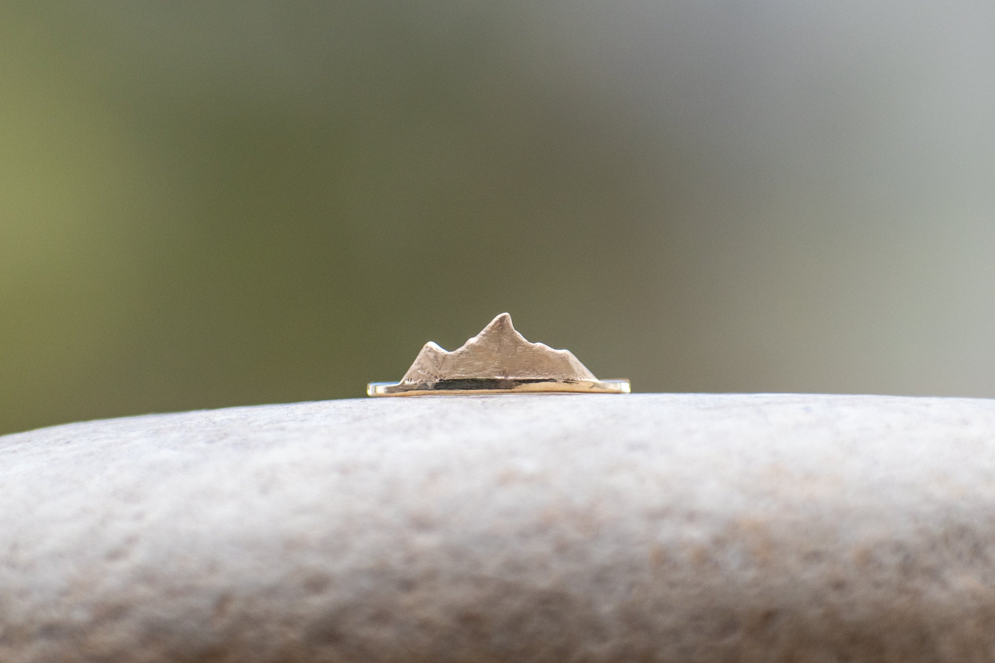 Gold Mountain Stacking Ring